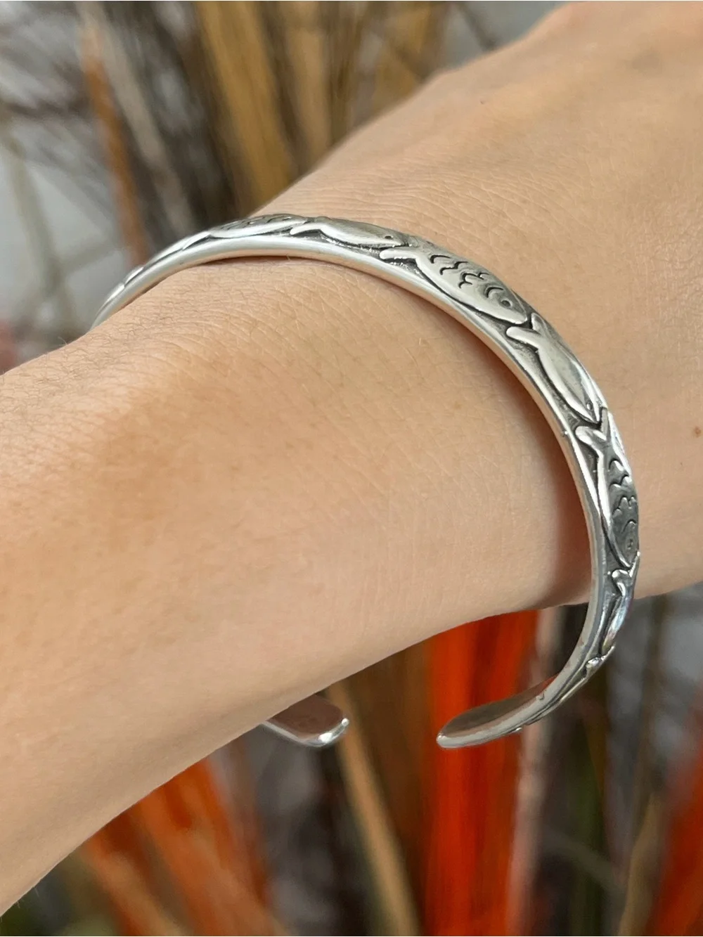 Unisex S925 Silver multiple fish cuff Bracelet for women girls top seller